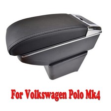 Dual Layer Central Armrest For Volkswagen Polo Mk4 2002 - 2009 Car Storage Box
