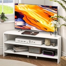 Homcom corner stand tv - stand,,