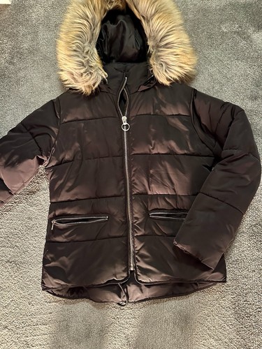 Topshop black hooded - topshop, puffer