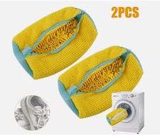 2pcs Washing Machines Trainers Shoes Laundry Bag Wash Boot Mesh with Zips