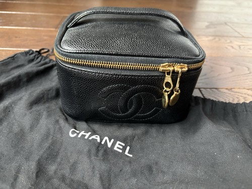 Chanel vintage black caviar - -,