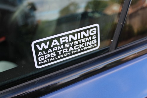 Car alarm stickers security - 4,
