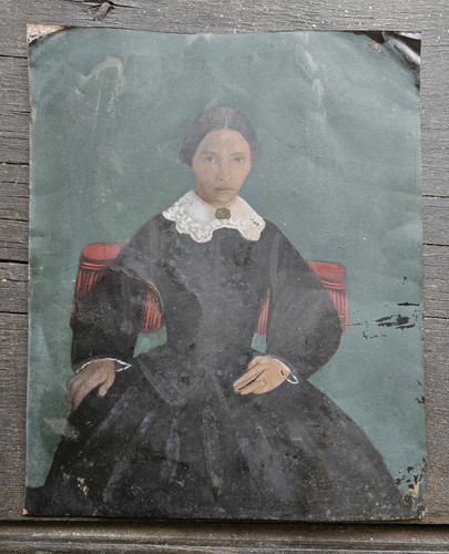 Antique portrait painting - antique,