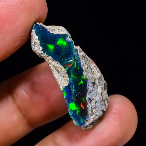 Black opal rough - opal,