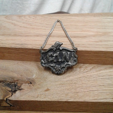 Antique Decanter label - gin -