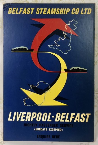Vintage belfast steamship - belfast, co