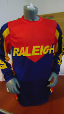 OLD SCHOOL BIKE JERSEY CLASSIC BMX JERSEY BIKE SHIRT RALEIGH VINTAGE M RED BLUE