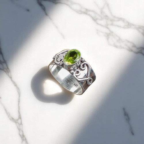 Peridot gemstone 925 - ,