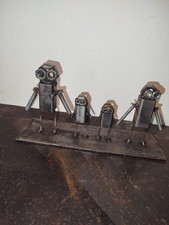 Scrap Metal Family of Four Art