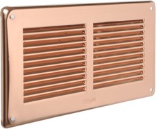 La Ventilazione GRA20R Rectangular Ventilation Grille, Copper, 240x140 mm