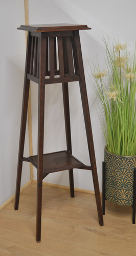 Vintage wooden plant - plant, stand