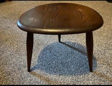 Ercol Small pebble Table Dark Wood