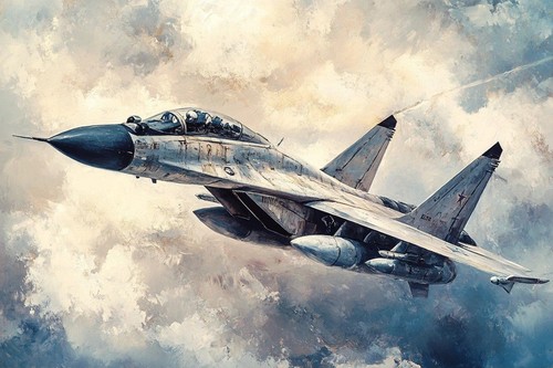 Military style jet - military, plane