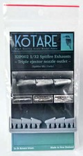 Kotare Models 32P002 1:32 Supermarine Spitfire Mk.Ia exhaust (early)