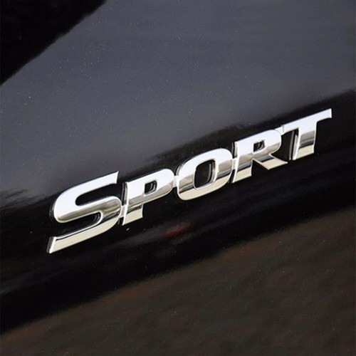 Silver sport logo metal - sport,