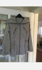 ❤️ Ladies Light Weight Jacket/Coat Size 8 - Medium Grey - Cosy Fleece Inside