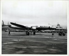 LOCKHEED SUPER CONSTELLATION LARGE VINTAGE PHOTO