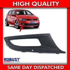 FRONT BUMPER LOWER SIDE FOG LIGHT SURROUND GRILLE TRIM RIGHT FOR VW POLO 6R MK5