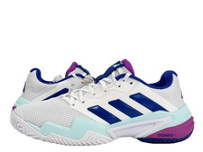 Adidas Barricade XIII Tennis Shoes, Mens Trainers UK Size 7, White, New