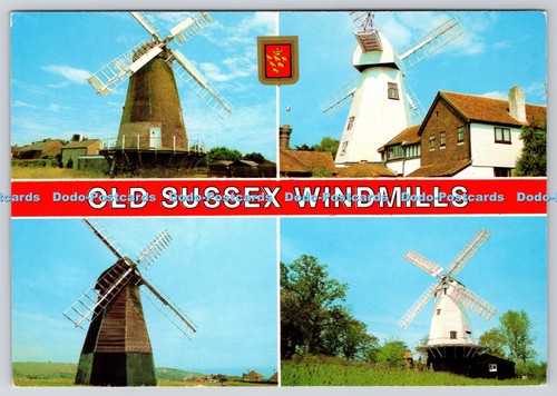 L390896 old sussex windmills - old,