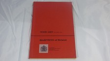 Harveys of Bristol Wine List with Prices 1964