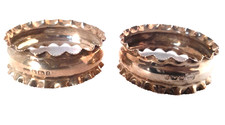 Antique pair solid silver