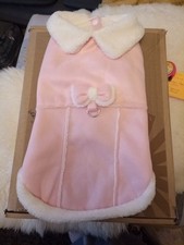 Pretty Pink Fur Lined Dog Coat