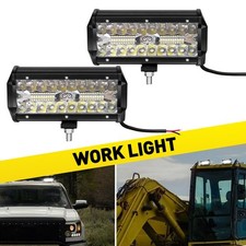 2Pcs 7 Inch LED Work Light Bar