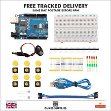 UNO R3 Starter Electronics Development Kit - Compatible With Arduino IDE - UK