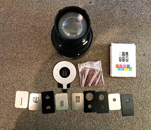 Black gobo projector - black,