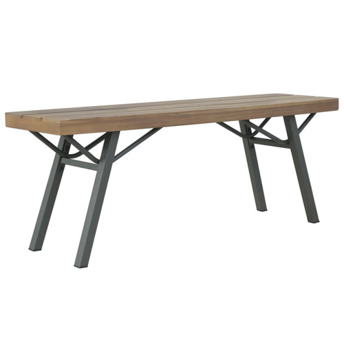 Garden bench natural wood - garden,