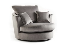 Velvet Fabric Sofa Armchair