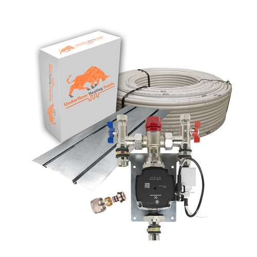 Wet underfloor heating kit for - underfloor,