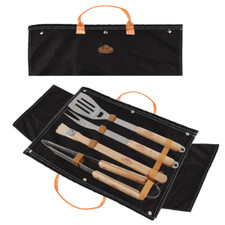 DENIM BBQ TOOL SET, 4 BBQ