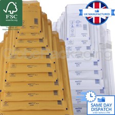 GENUINE AROFOL PADDED BUBBLE ENVELOPES MAILERS GOLD & WHITE *ALL SIZES/QTY'S*
