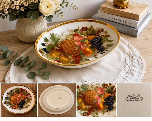 Crown china oval - ceramic, fruit