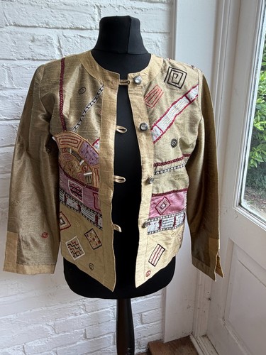 Indigo moon embroidered jacket - indigo,