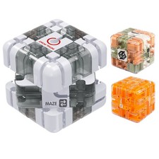 3D Spinning Marble Maze Cube