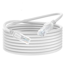 Cat6 Ethernet Internet Cable 8 Meter RJ45 Network Patch Lead 10Gbps White - NEW