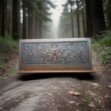 Architectural Salvage Carved Wooden Panel Pediment Vintage Repurpose Project