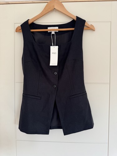 Linen rich longline - m&s,
