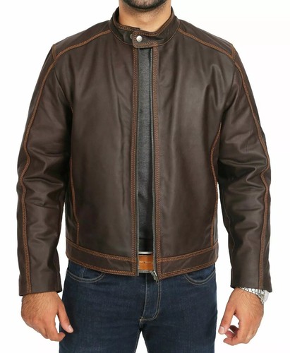 Men genuine lambskin leather - men's,