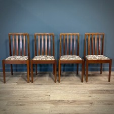 Attractive Set of Four Meredew Mid Century Teak Dining Chairs