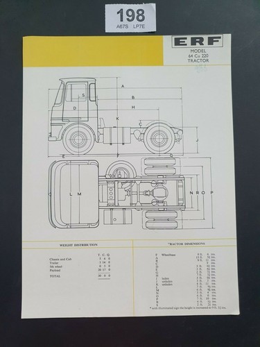 Erf model 220 tractor - 64,