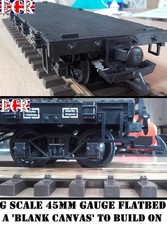 NEW G SCALE 45mm GAUGE FLATBED TO BUILD ON RAILWAY TRUCK GARDEN TRAIN FLAT BED