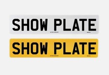 Show Plates - Front & Rear
