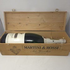 24 Inch Display Bottle W/ Crate Martini Asti Spumante Rossi Champagne Empty NOS
