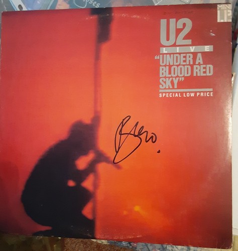 Bono signed under a blood - u2,