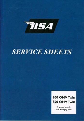 Bsa a10 workshop - bsa, manual