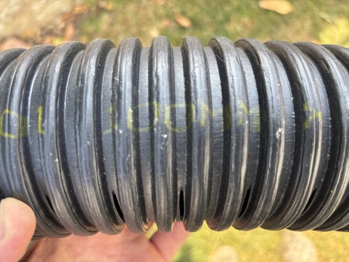 Perforated drainage pipe - perforated,